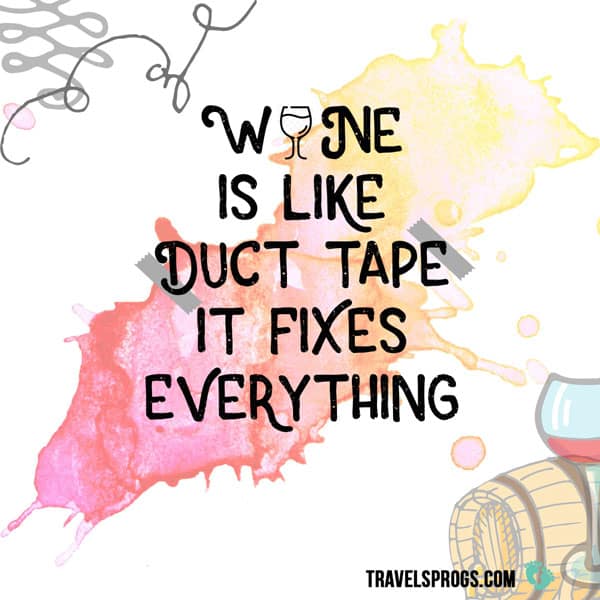 ''Wine is like Duct tape, it fixes everything''